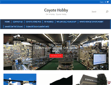 Tablet Screenshot of coyotehobby.com